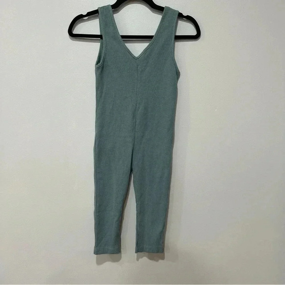 Zara waffle jumpsuit 3/4 - Picture 2 of 7
